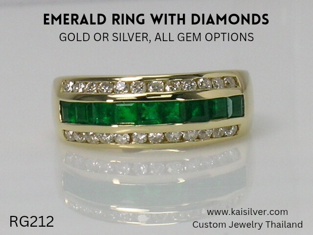 emerald diamond ring